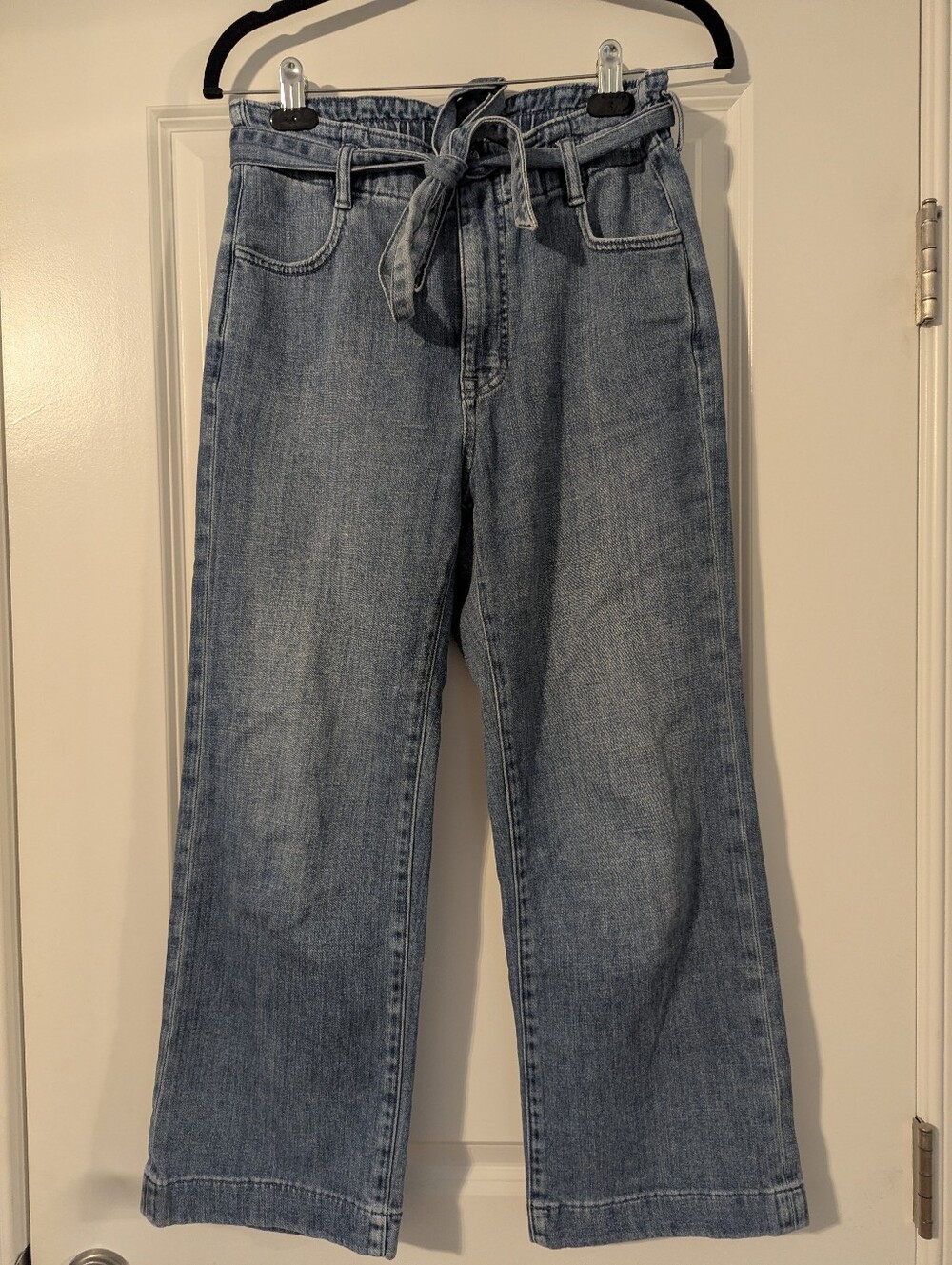 J. Crew Crop Tie Waist Jeans
